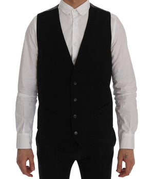 Dolce & Gabbana Elegant Striped Waistcoat Vest Dolce & Gabbana 