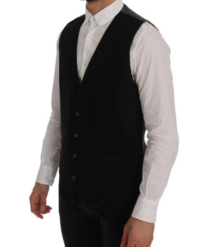 Dolce & Gabbana Elegant Striped Waistcoat Vest Dolce & Gabbana 