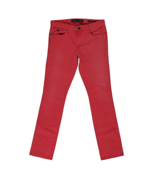 Guess Red Cotton Skinny Jeans