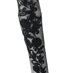 Dolce & Gabbana Embroidered Floral Over-Knee Boots