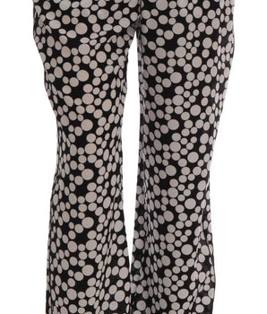Dolce & Gabbana Black White Polka Dottes Silk Pants Dolce & Gabbana 