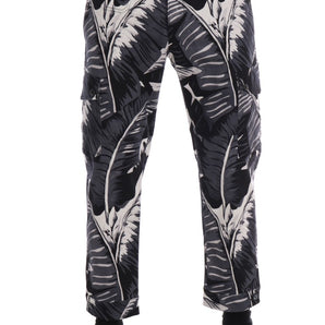 Dolce &amp; Gabbana Elegant Capri Casual Pants in Banana Leaf Print