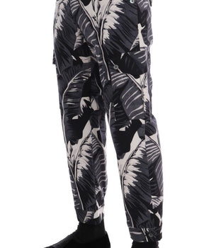 Dolce & Gabbana Elegant Capri Casual Pants in Banana Leaf Print Dolce & Gabbana 
