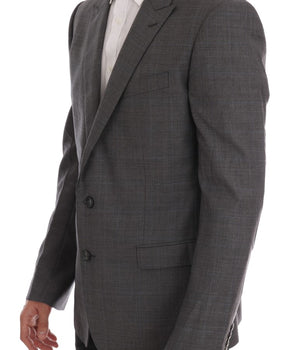 Dolce & Gabbana Gray Wool MARTINI Slim Blazer
