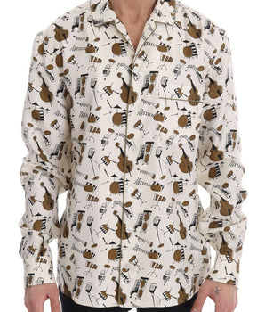 Dolce & Gabbana Exclusive Silk Casual Men's Shirt - JAZZ Motive Dolce & Gabbana 