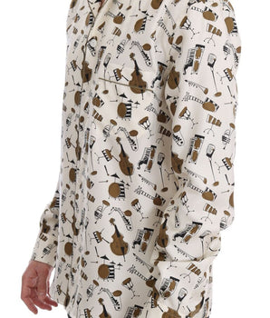 Dolce & Gabbana Exclusive Silk Casual Men's Shirt - JAZZ Motive Dolce & Gabbana 