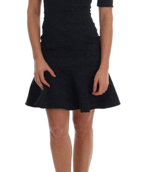 Dolce & Gabbana Floral Brocade Mini Flare Dress Dolce & Gabbana 