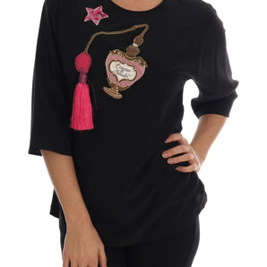 Dolce &amp; Gabbana Blusa de seda bordada de cuento de hadas