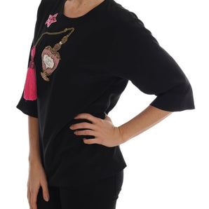 Dolce &amp; Gabbana Blusa de seda bordada de cuento de hadas