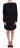 Versace Jeans Black Modal Silk Shift Knee Dress Versace Jeans 