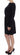 Versace Jeans Black Modal Silk Shift Knee Dress Versace Jeans 
