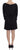 Versace Jeans Black Modal Silk Shift Knee Dress Versace Jeans 