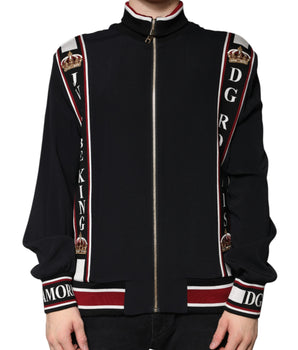 Dolce &amp; Gabbana Black DG King Full Zip Sweatshirt Sweater