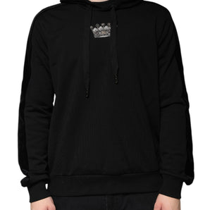 Sudadera con capucha de algodón con corona negra de Dolce &amp; Gabbana