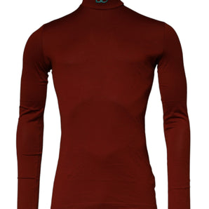 Suéter de cuello alto de algodón rojo para hombre de Dolce &amp; Gabbana