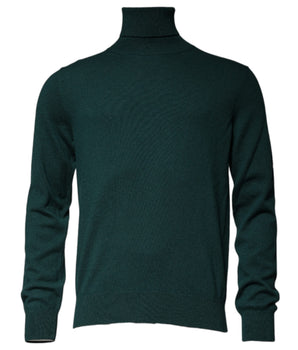 Suéter de cuello alto de cachemira verde para hombre de Dolce &amp; Gabbana