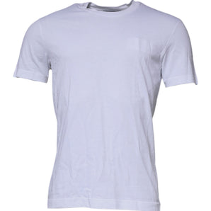 Dolce & Gabbana White DG Logo Cotton Crew Neck T-shirt