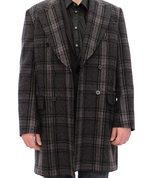 Dolce & Gabbana Sicilia Checkered Wool Blend Coat Dolce & Gabbana 