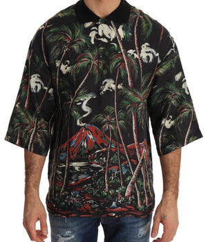 Dolce & Gabbana Sicilian Volcano Motive Polo Tee Dolce & Gabbana 