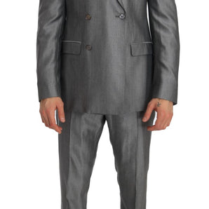 Dolce &amp; Gabbana Elegant Black Double-Breasted Suit