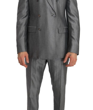 Dolce & Gabbana Elegant Black Double-Breasted Suit Dolce & Gabbana 