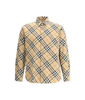 Burberry Beige Cotton Pattern Shirt