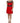 Dolce &amp; Gabbana Red Wool Sleeveless A-line Flared Mini Dress
