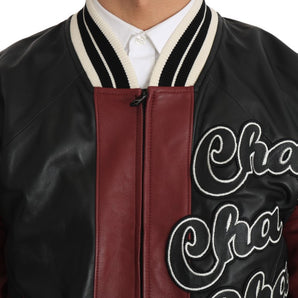 Dolce &amp; Gabbana Exquisite Sheepskin Leather Bomber Jacket