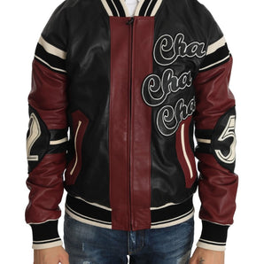 Dolce &amp; Gabbana Exquisite Sheepskin Leather Bomber Jacket