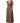 Peserico Brown Sleeveless Deep V-neck A-line Long Maxi Dress Peserico 