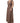 Peserico Brown Sleeveless Deep V-neck A-line Long Maxi Dress Peserico 