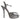 Dolce & Gabbana Silver Leather Platform Heels Sandals Shoes