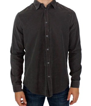 GF Ferre Chic Green Cotton Casual Men's Shirt GF Ferre 