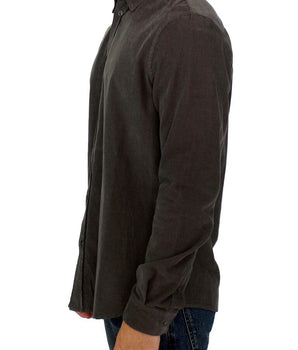 GF Ferre Chic Green Cotton Casual Men's Shirt GF Ferre 