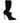 Dolce &amp; Gabbana Black Stiletto Heels Mid Calf Boots Shoes