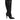 Dolce & Gabbana Black Leather Heels Knee High Boots Shoes