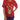 Dolce & Gabbana Elegant Red Silk Crystal-Embellished Blouse Dolce & Gabbana