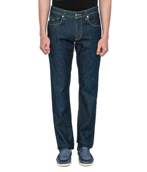 Tramarossa Blue Cotton Men's Jeans