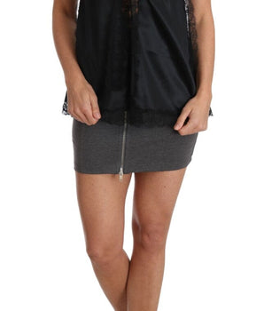 Dolce & Gabbana Sultry Silk Blend Lingerie Top in Black Dolce & Gabbana 