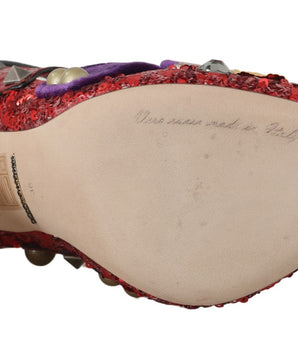 Dolce &amp; Gabbana Zapatos de tacón con adornos Bellucci Alta Moda rojos