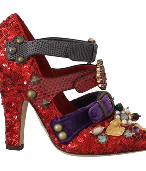 Dolce &amp; Gabbana Zapatos de tacón con adornos Bellucci Alta Moda rojos