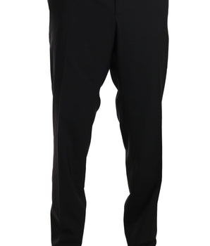 Dolce & Gabbana Elegant Black Wool Dress Pants Dolce & Gabbana 