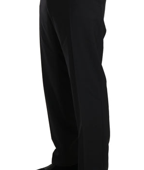 Dolce & Gabbana Elegant Black Wool Dress Pants Dolce & Gabbana 