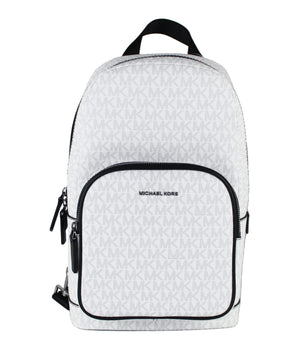 Michael Kors Cooper Medium White Signature PVC Sling Backpack