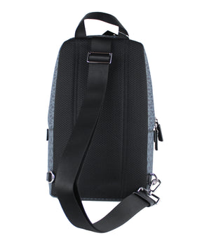 Michael Kors Cooper Medium Navy Signature PVC Sling Backpack