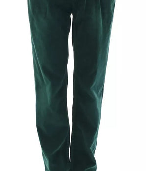 Dolce &amp; Gabbana Green Cotton Corduroys SLIMMY Fit D&amp;G Pants