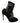 Dolce &amp; Gabbana Black Tulle Stretch Floral Booties Shoes
