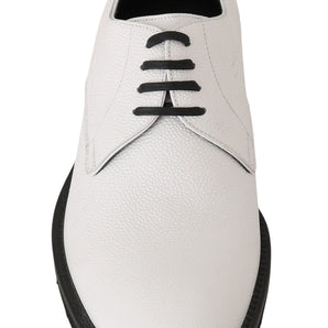 Dolce & Gabbana Elegant White Formal Leather Shoes Dolce & Gabbana 