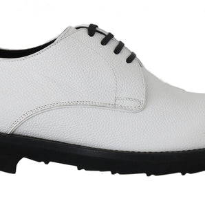 Dolce & Gabbana Elegant White Formal Leather Shoes Dolce & Gabbana 