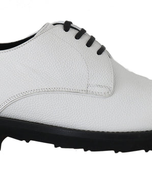 Dolce & Gabbana Elegant White Formal Leather Shoes Dolce & Gabbana 